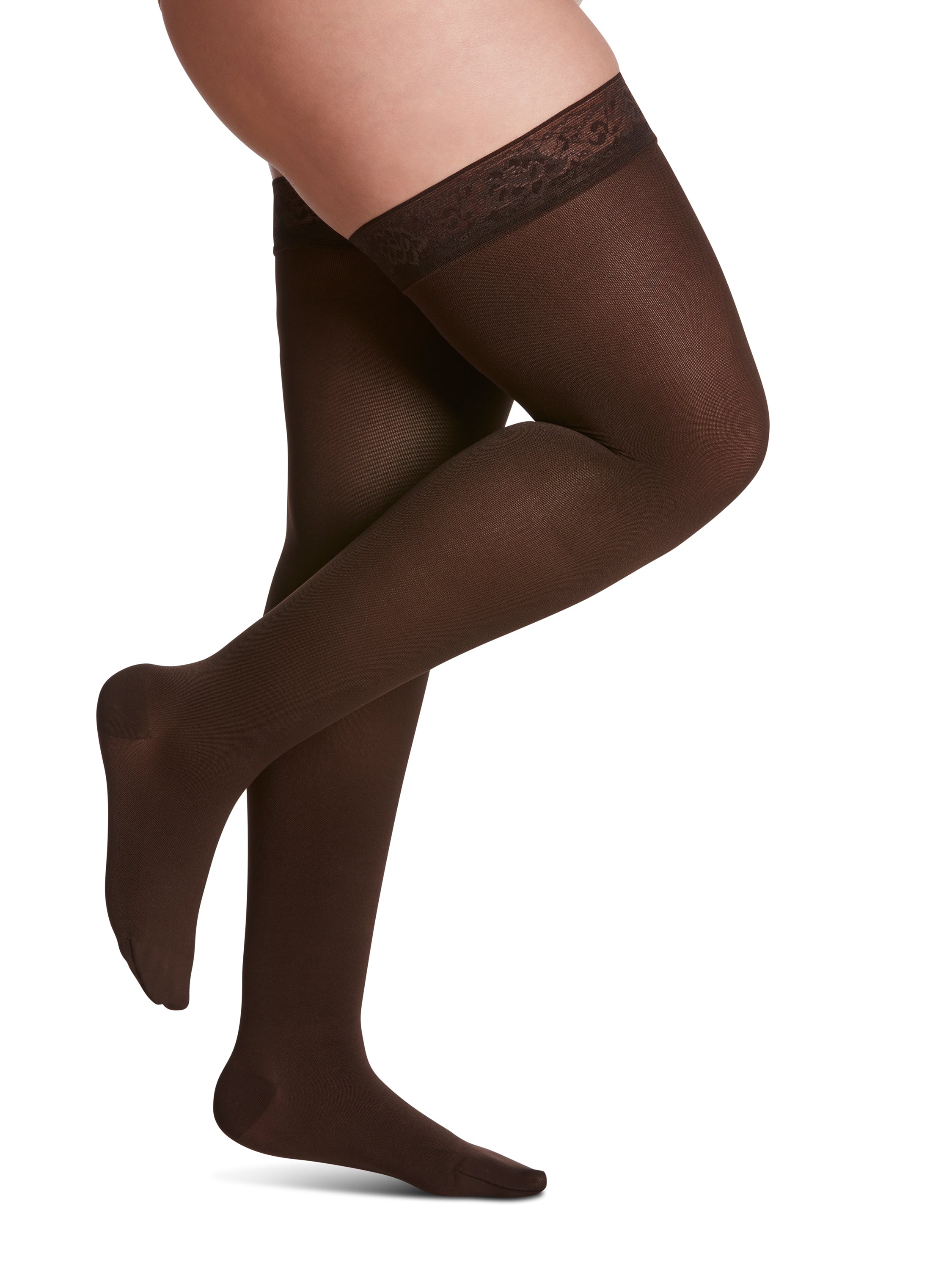 Women's Style Soft Opaque Thigh-High 20-30mmHg